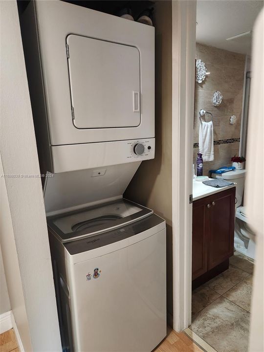 Washer and dryer inside the unit!!!