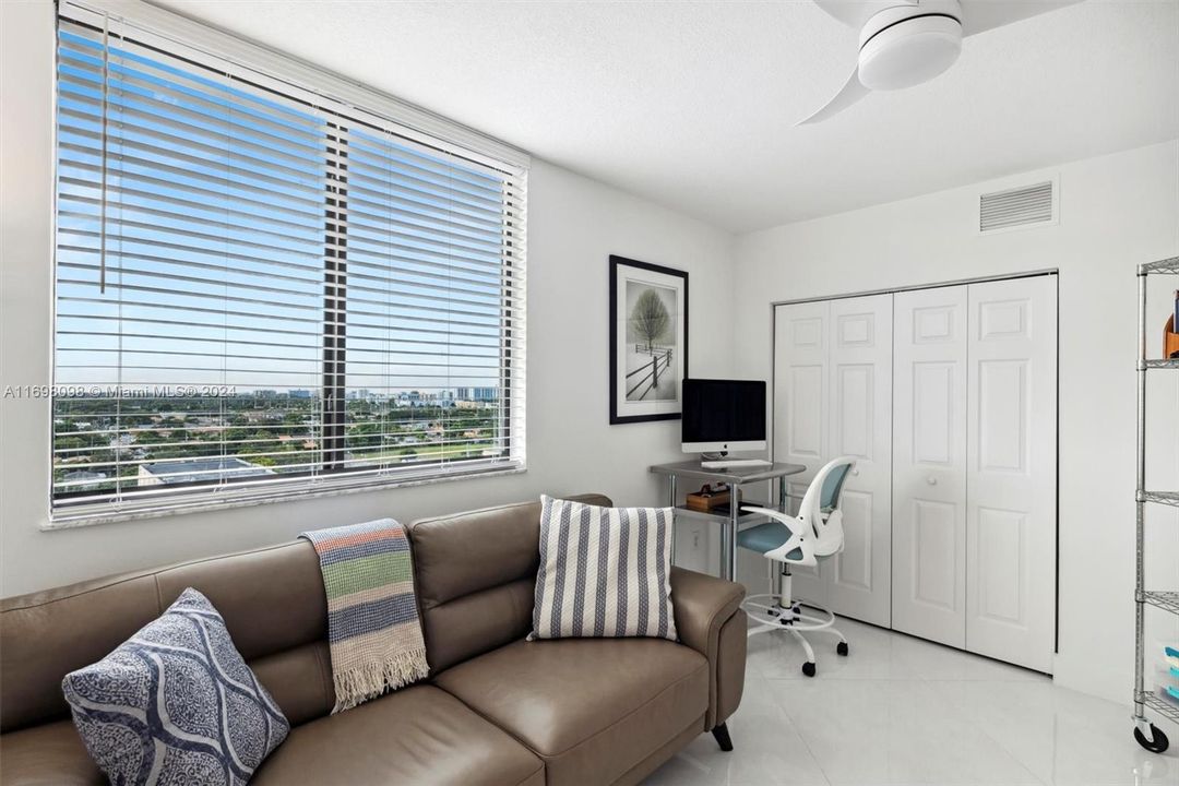 2nd bedroom used as office w/ abundant natural light