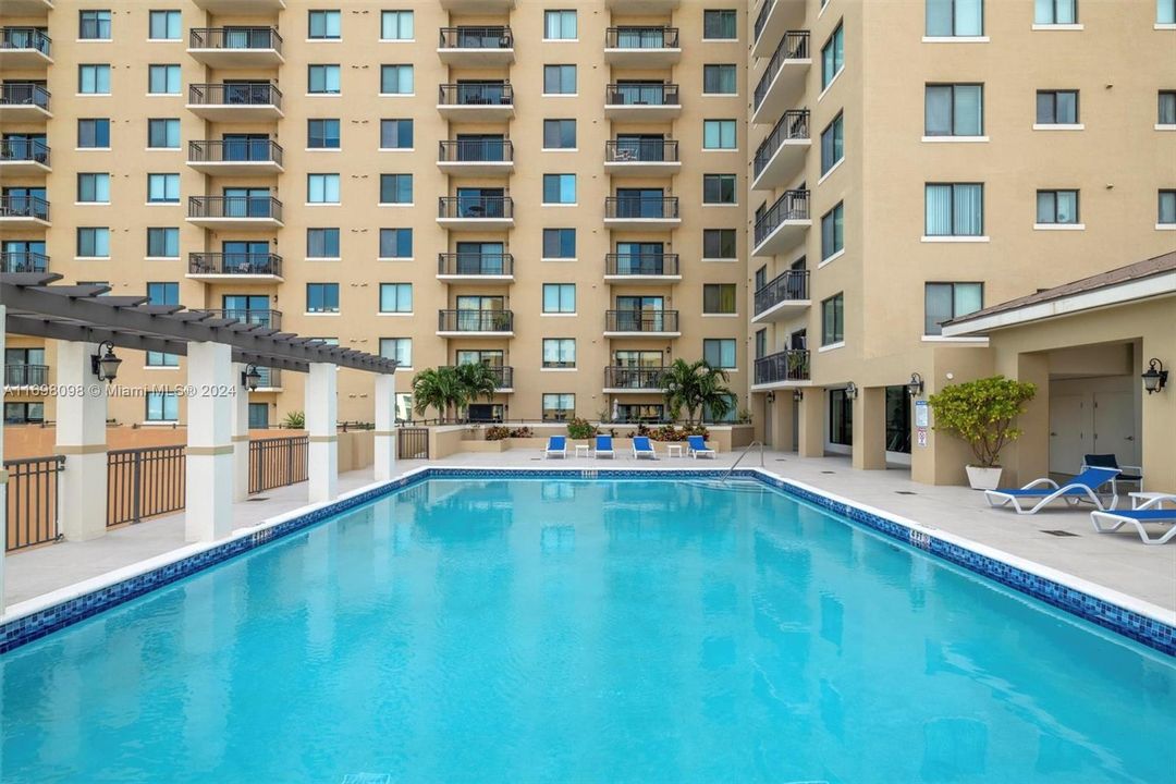 Beautiful view of the pool area