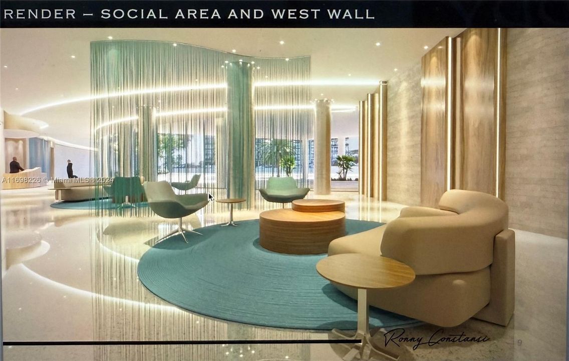 Lobby design rendering