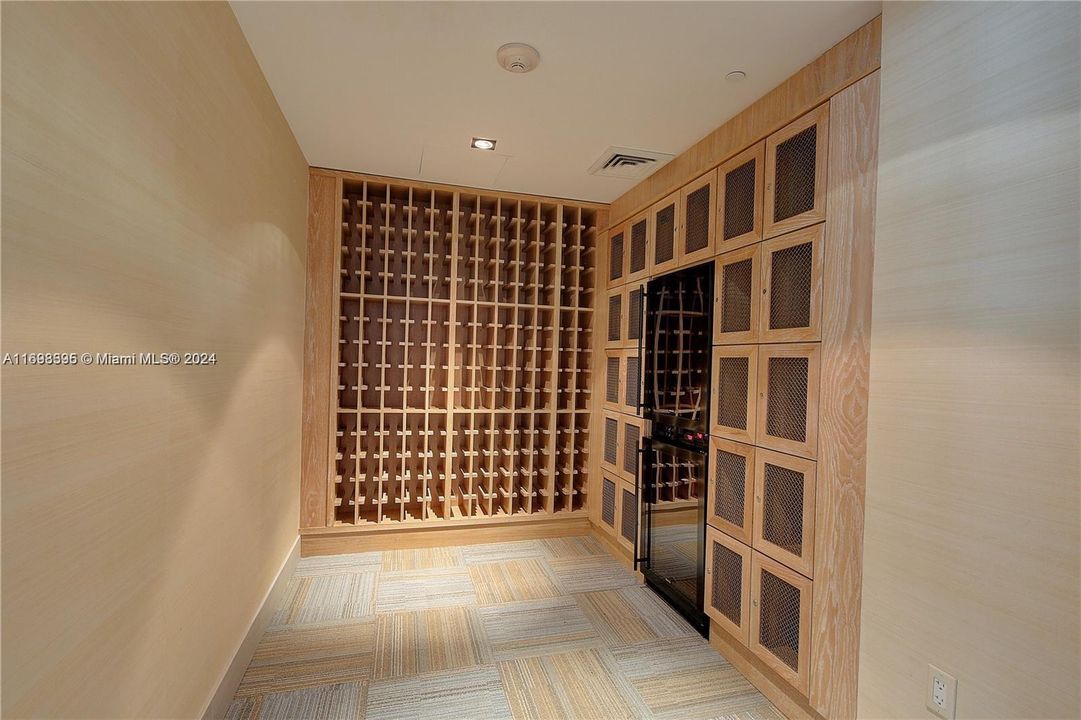 Wine storage & Cigar Lounge with Humidor