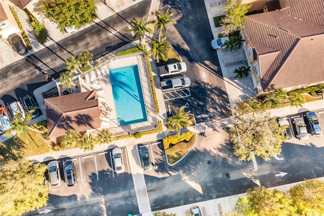 Pool right outside your front door!