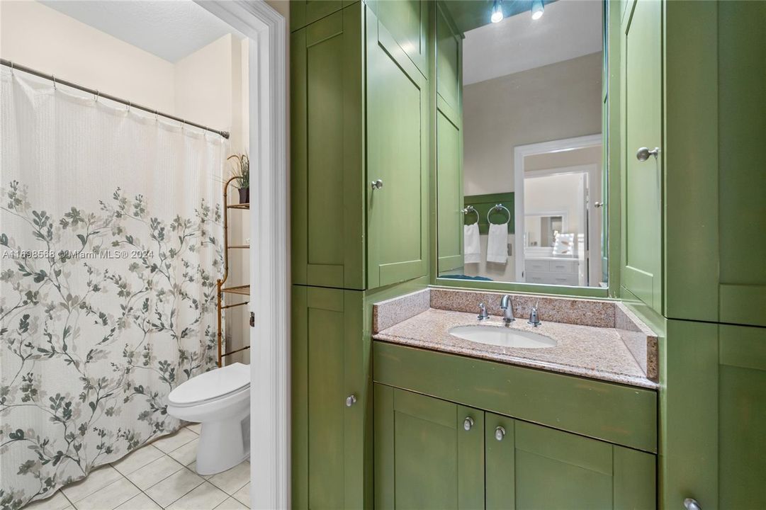 Bathroom #2 with custom cabinetry