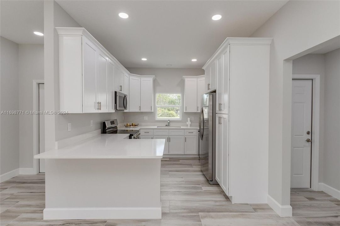 Main House Kitchen and View to Entryway