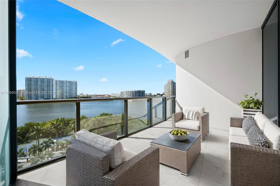 Private balcony for the second bedroom