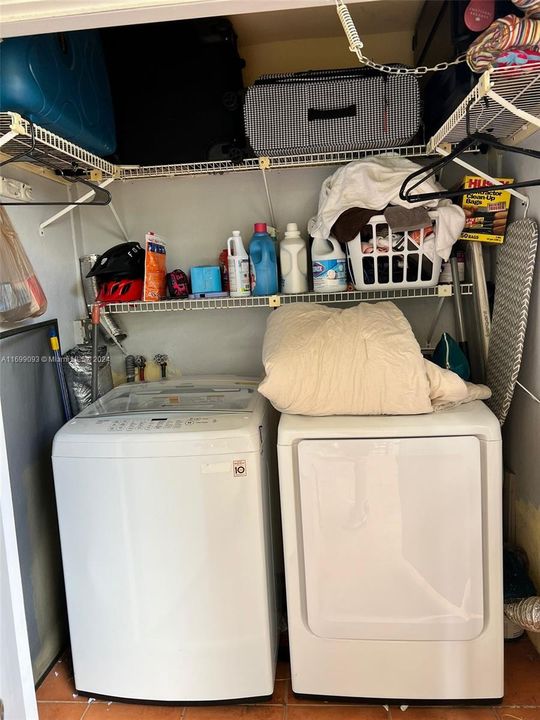 WASHER AND DRYER INSIDE