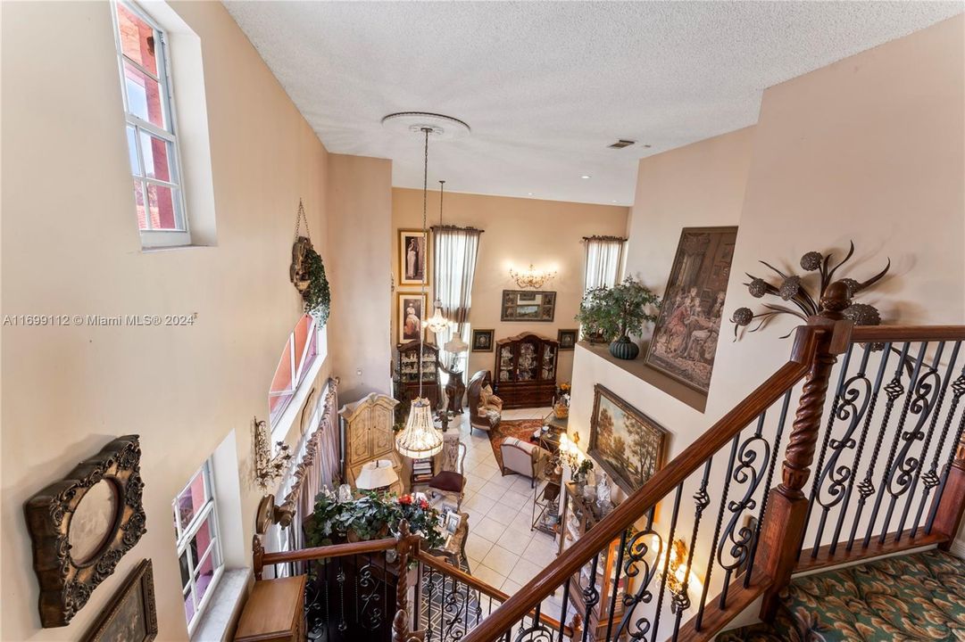 View from 2nd floor staircase landing