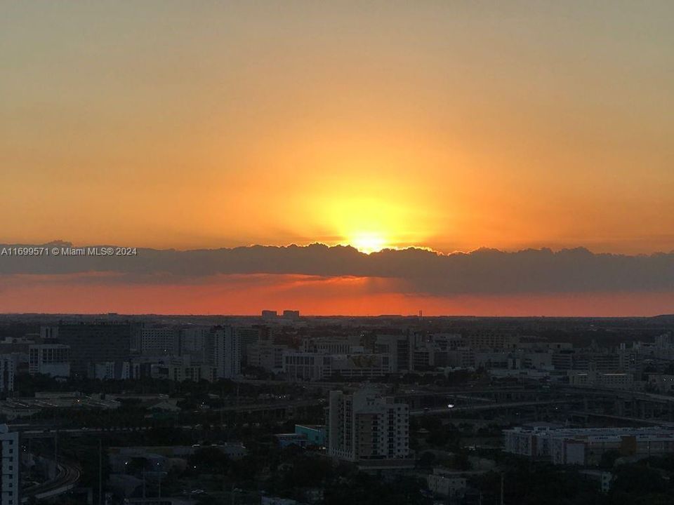 Sunset View from West Balcony