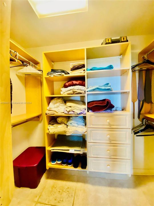 Primary walk-in closet