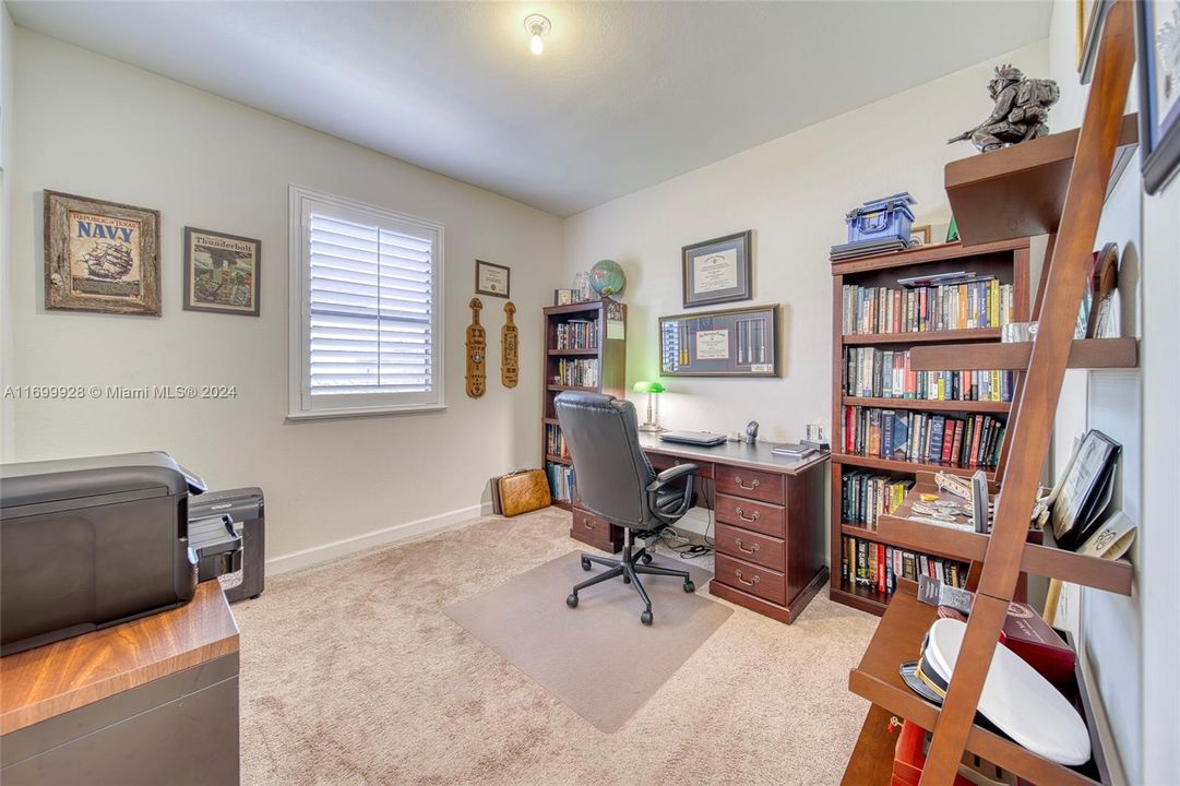 Bedroom 3, main house. Space used as office.