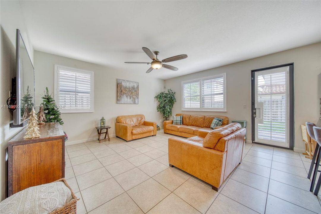 Living area off of Kitchen.