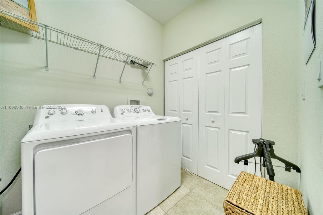 Upstairs laundry, main house.