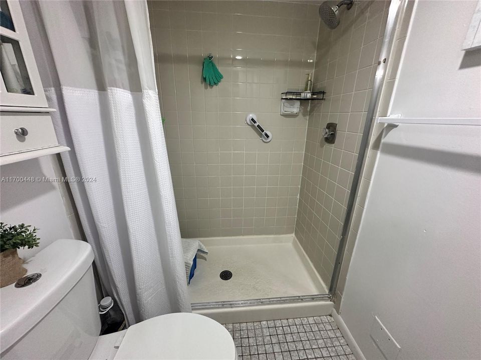 Shower in master bathroom