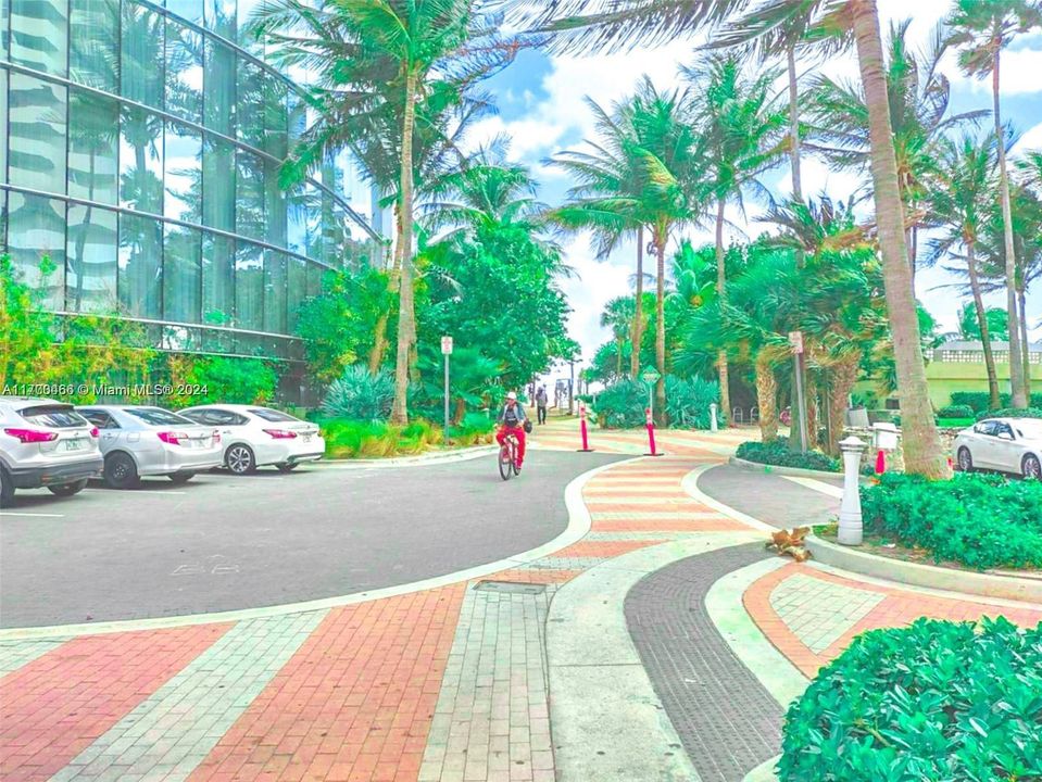 Pedestrian Walk-Way by the Beach