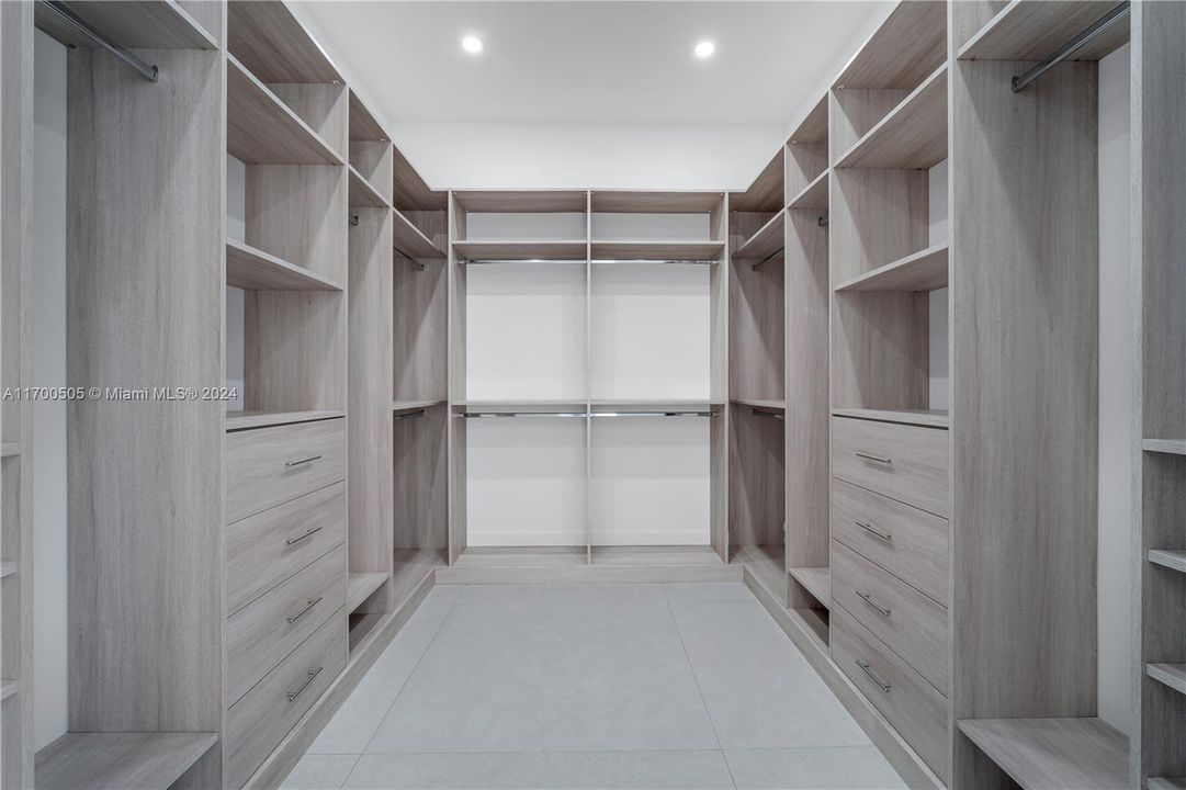 First Floor Master Closet.