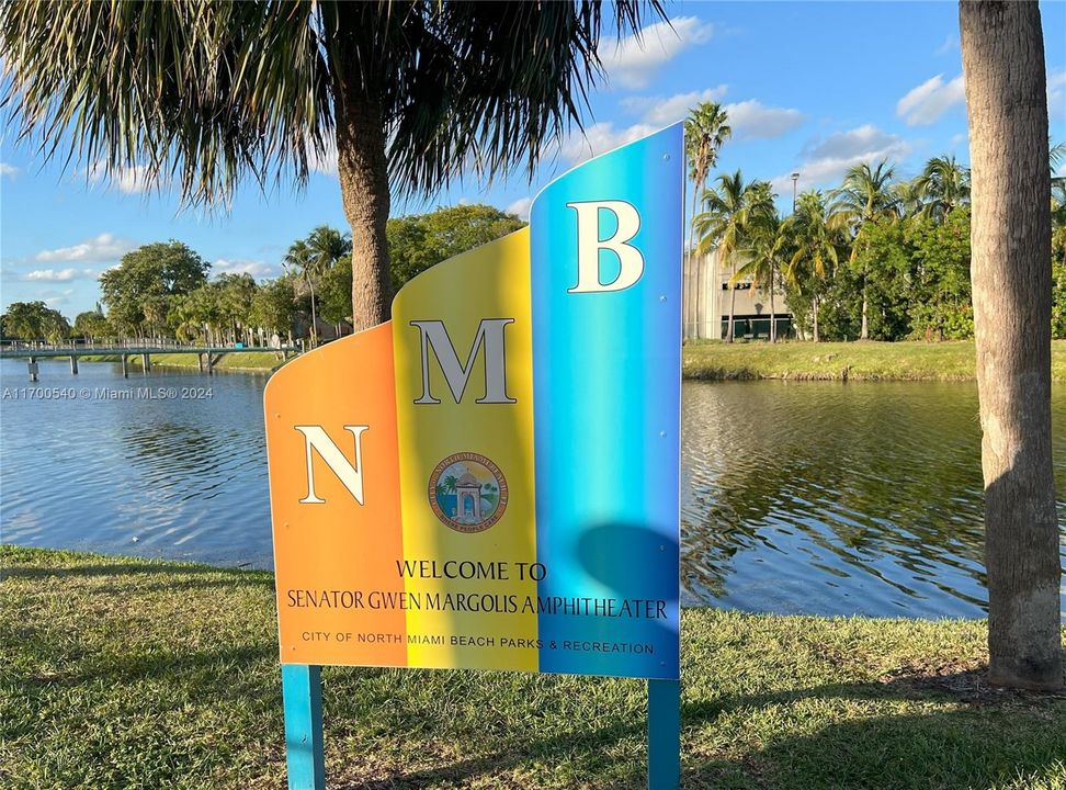 Park entrance - behind library & across from Bldg #1