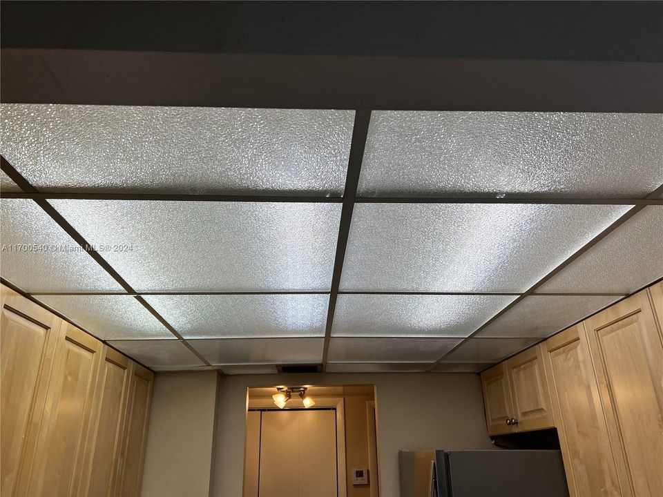 Kitchen - new drop ceiling