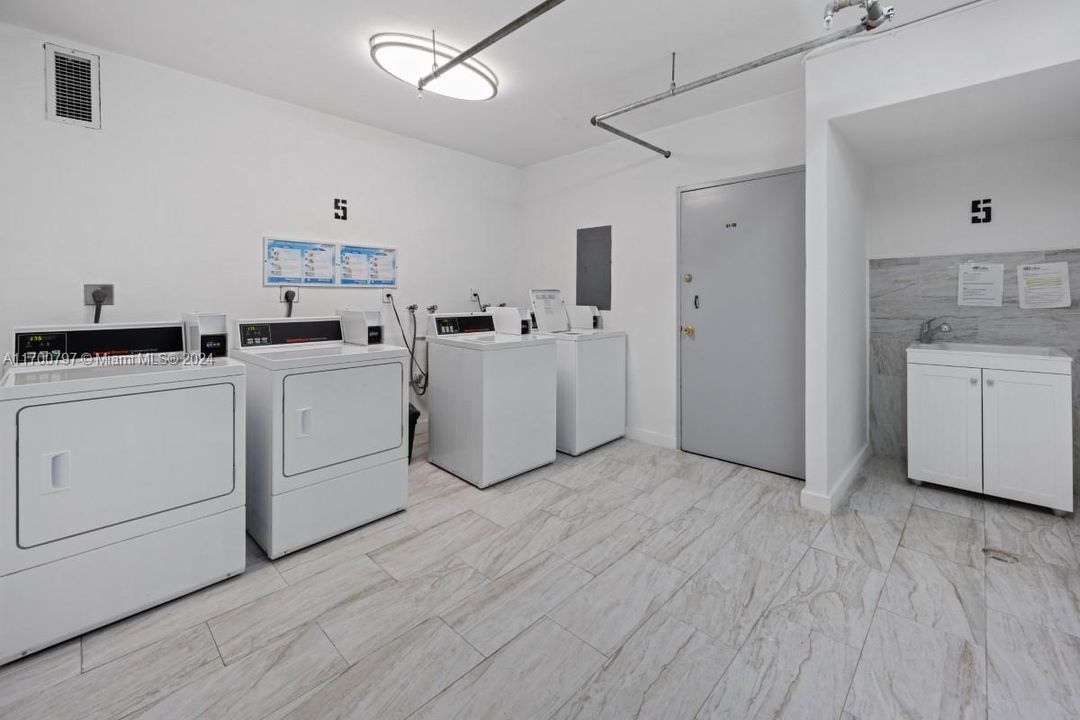 laundry room in each floor