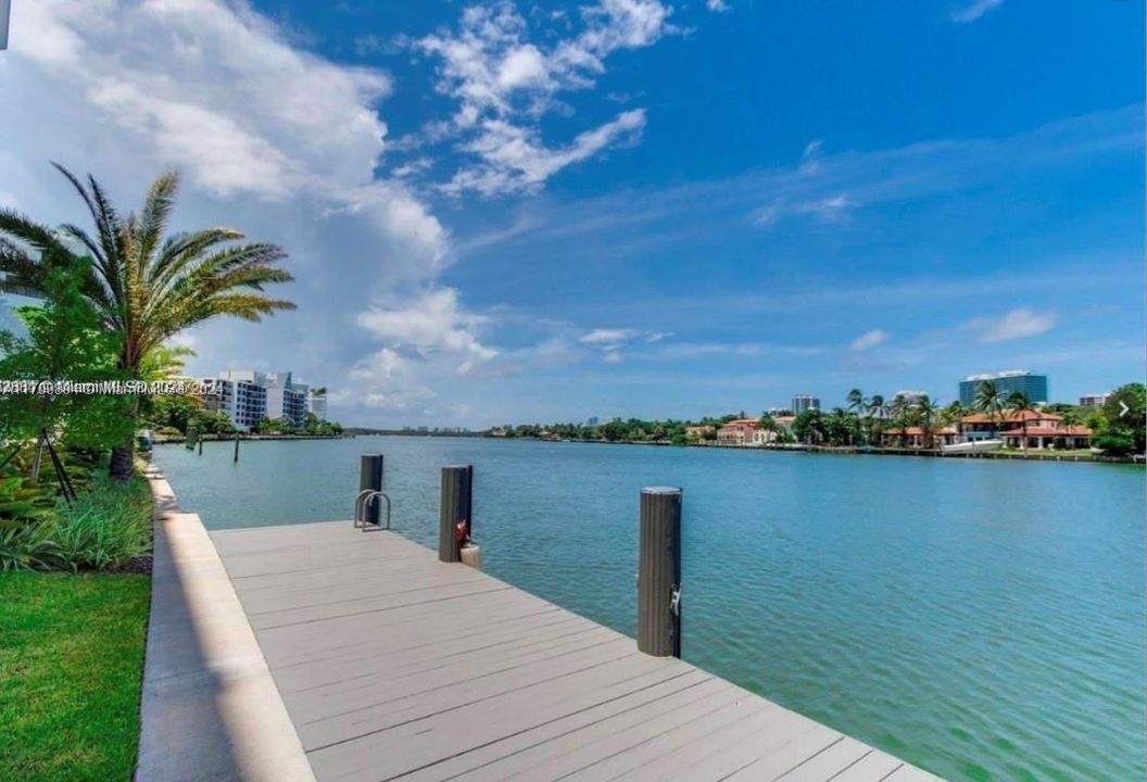 Community Dock with marine lights