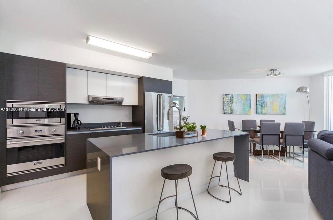 Kitchen with Intercoastal views