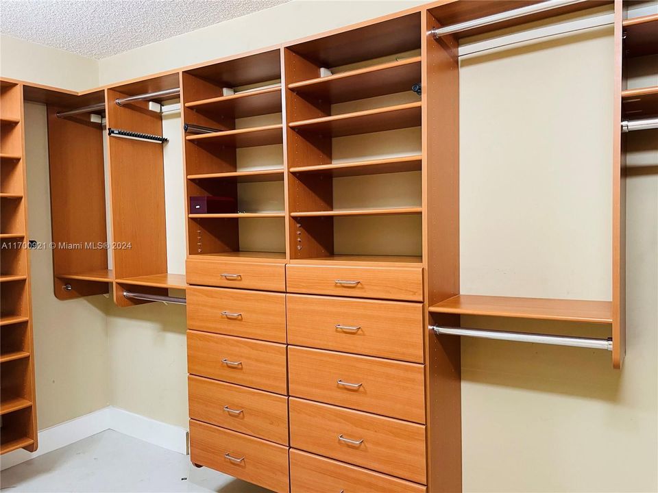 Master bedroom closet