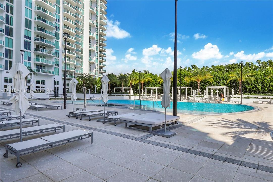 Pool Area with towel service