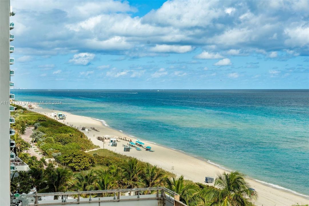 View from oceanside balcony