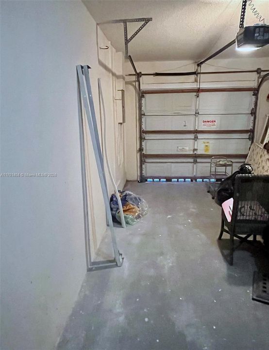 Space to store away and park 1 vehicle in garage