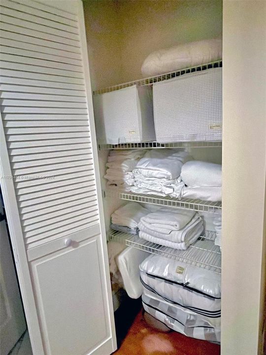 Hallway closet for storage