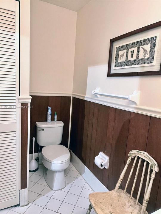 1/2 bathroom located in 1st floor