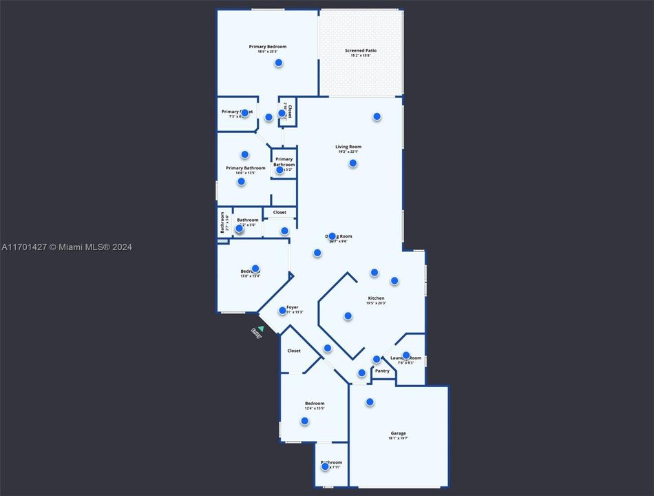 En Venta: $1,190,000 (3 camas, 3 baños, 2446 Pies cuadrados)