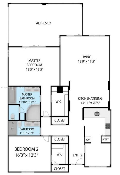 For Rent: $18,900 (2 beds, 2 baths, 1875 Square Feet)