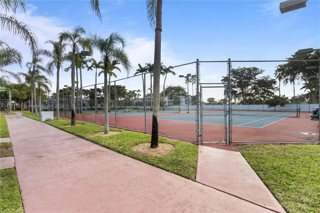 tennis courts