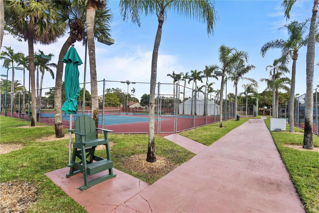 tennis courts