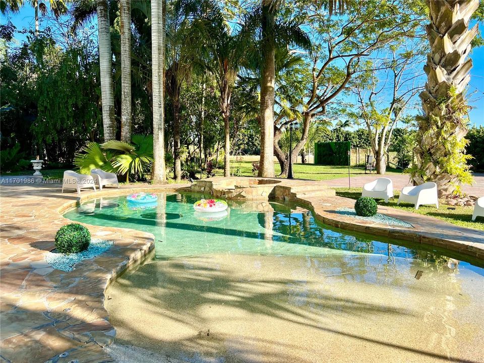 Pool With Beach Entrance