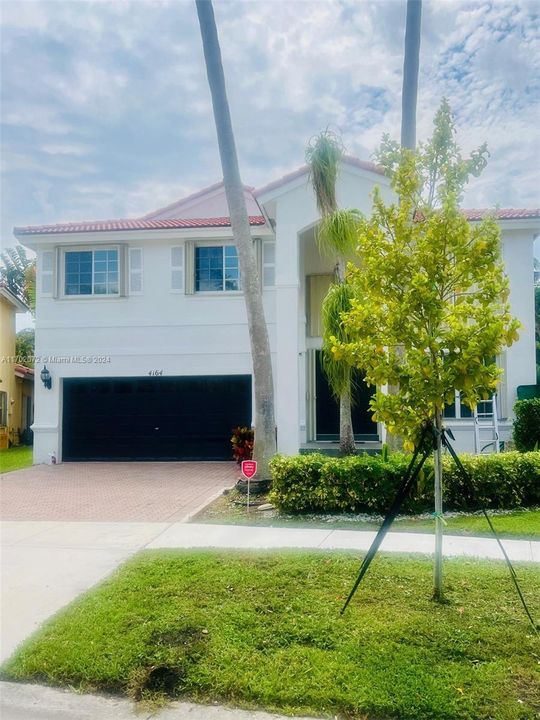 House has been painted in white from and back