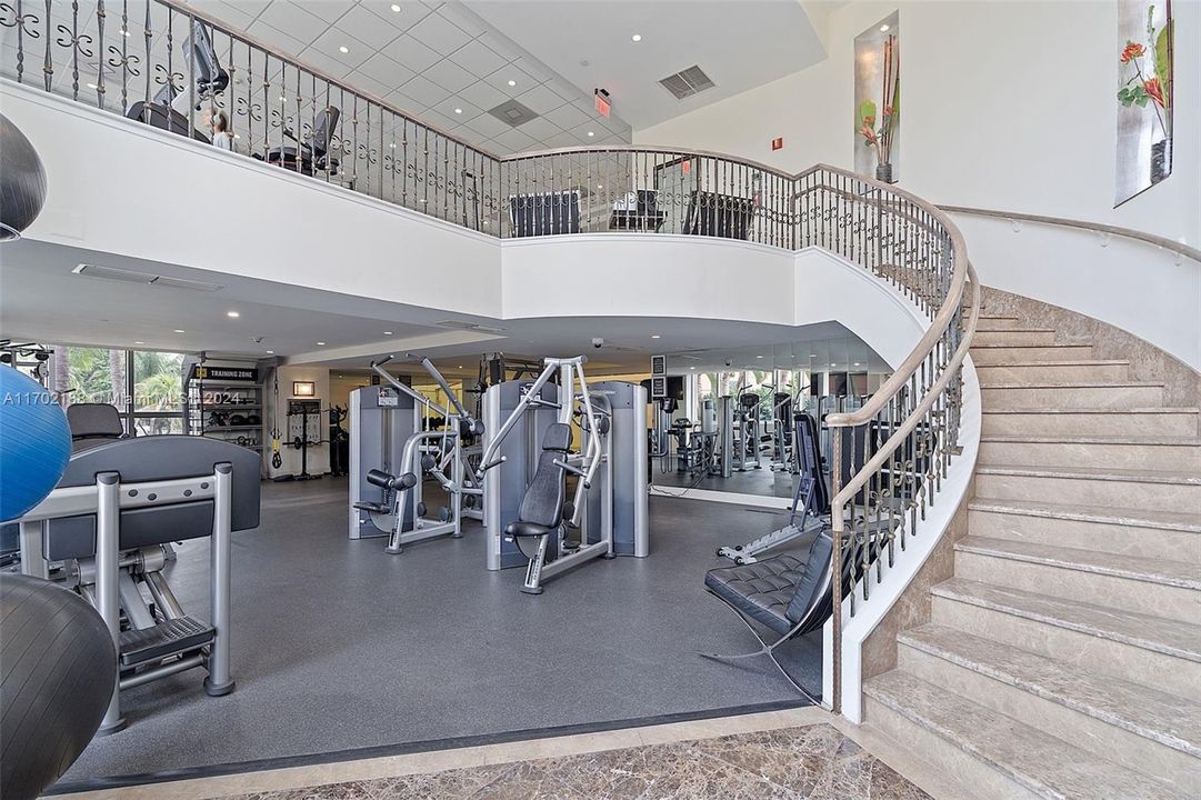 2 story fitness facility