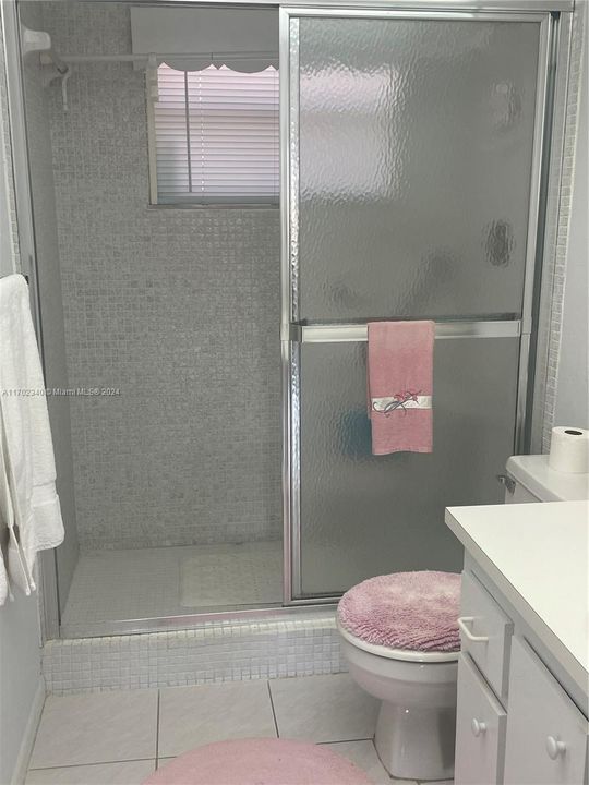 Master Bath with Sliding Glass Doors