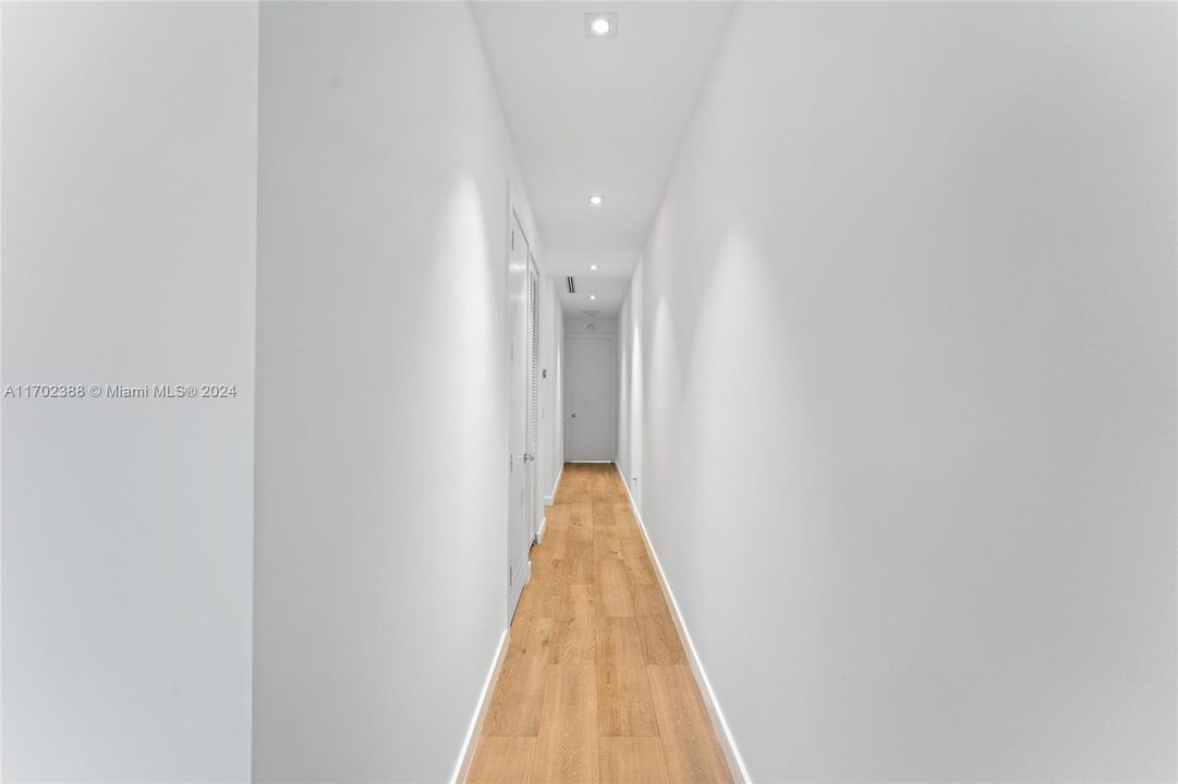 Hallway to the other 2 bedrooms