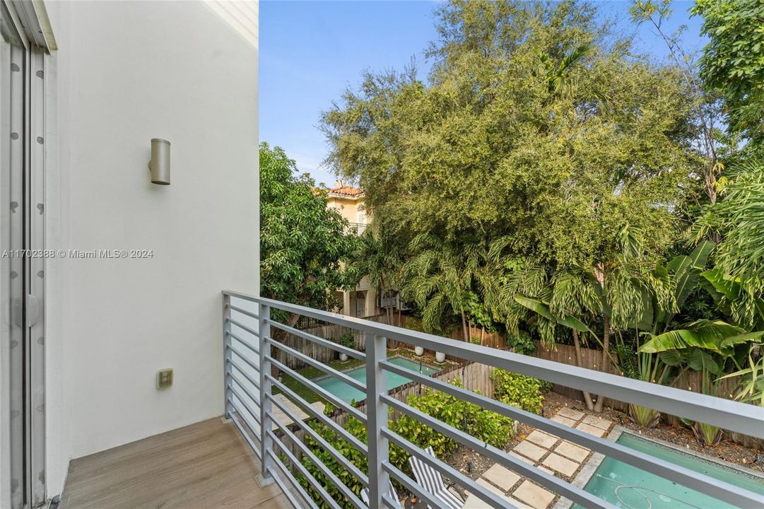 Master bedroom balcony