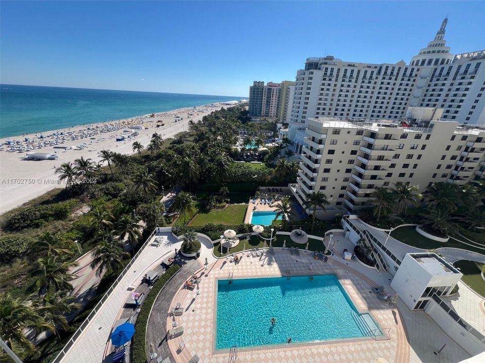 Direct Ocean and pool views from the private balcony