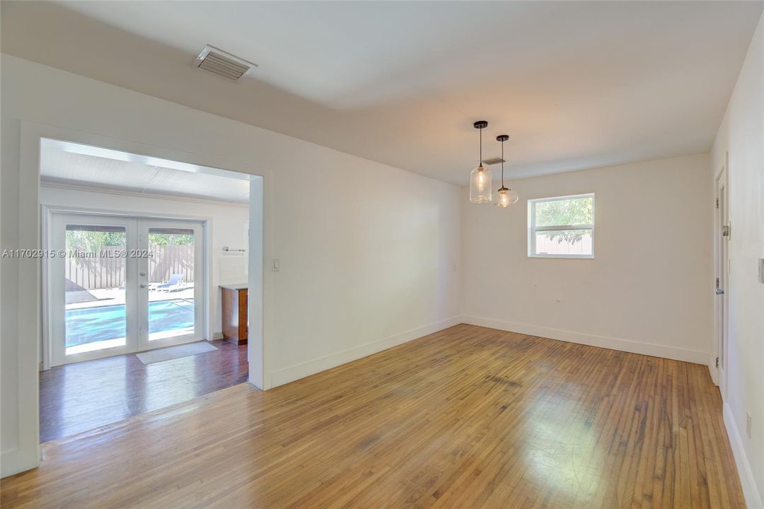 Dining room area