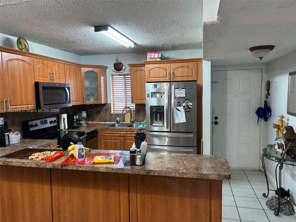 Kitchen and front door