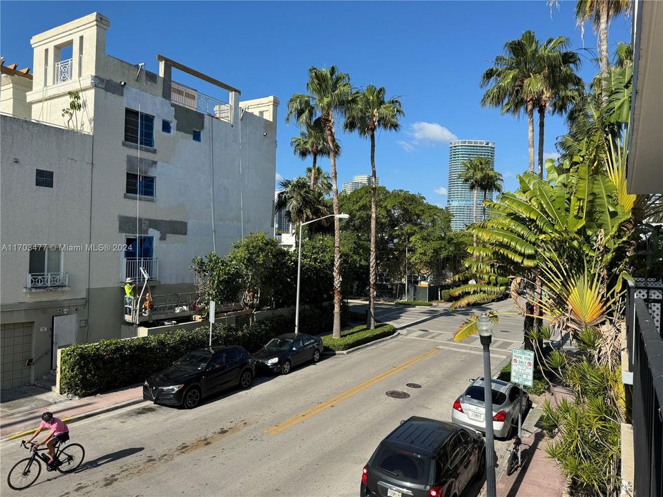 view from balcony