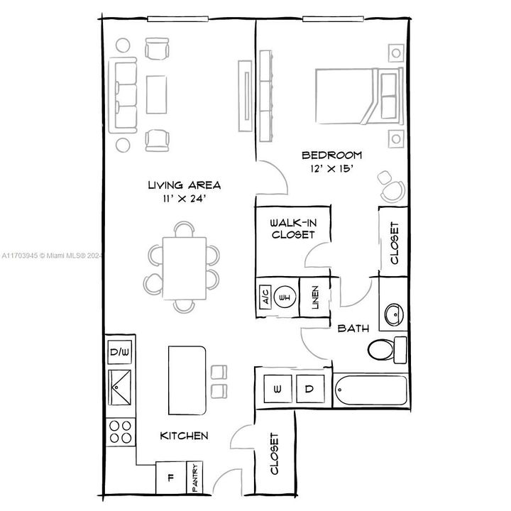 Active With Contract: $2,077 (1 beds, 1 baths, 857 Square Feet)