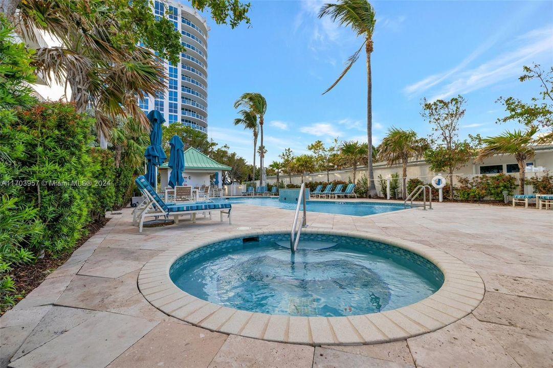 Hot Tub on the pool deck