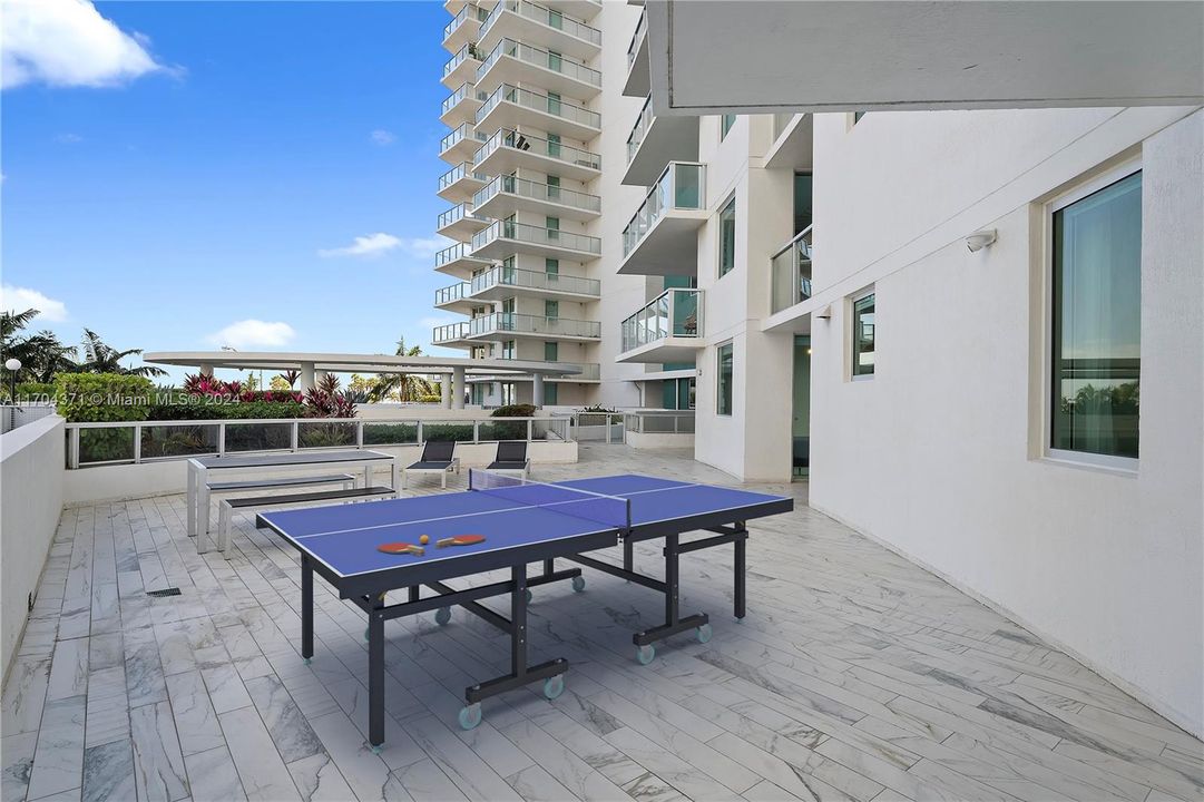 Virtually Staged Ping Pong Table