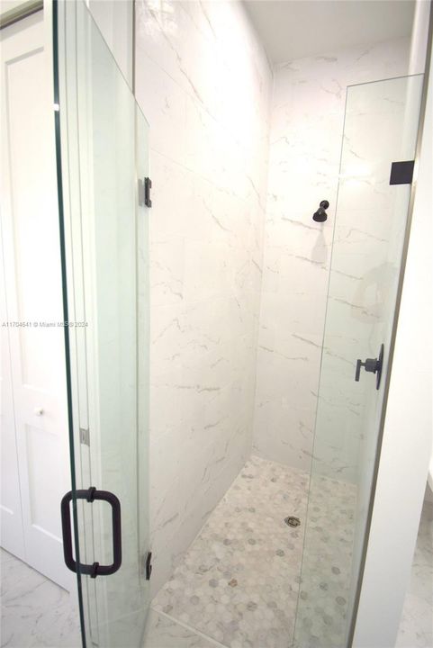 Walk-in shower.