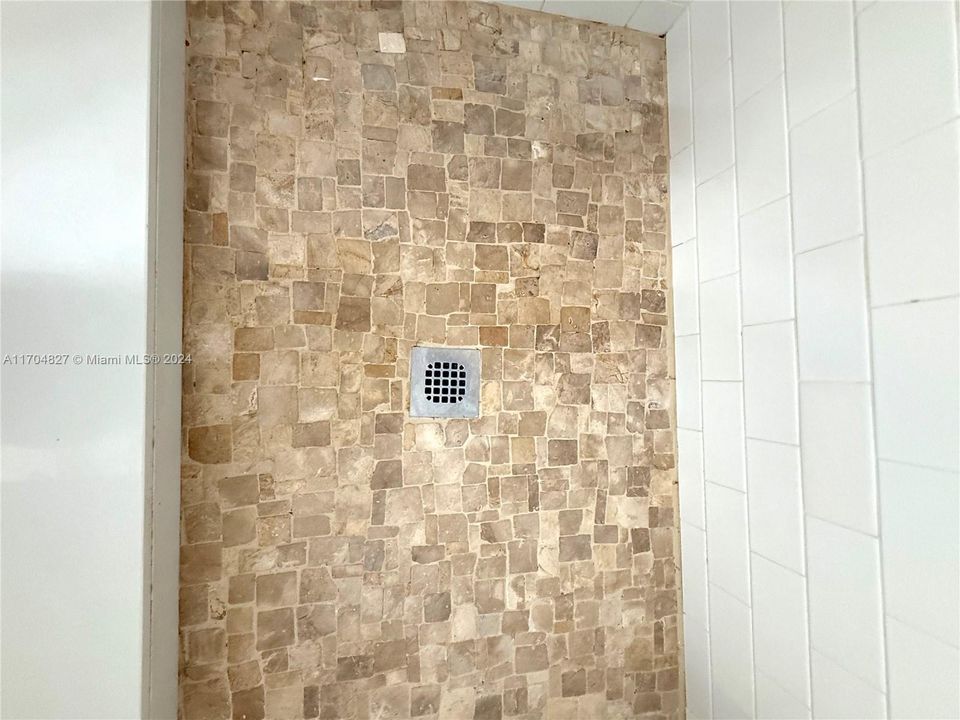 Floor of shower in master