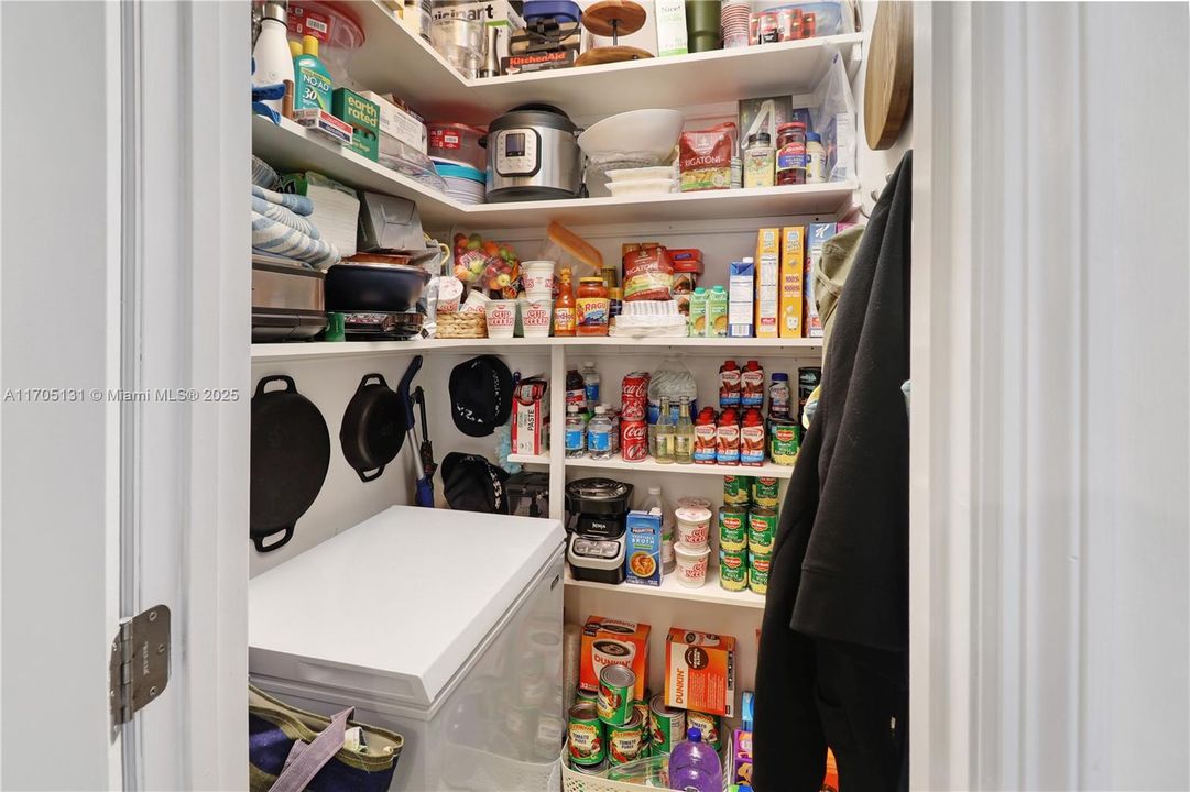 Walk in Pantry and with extra Freezer